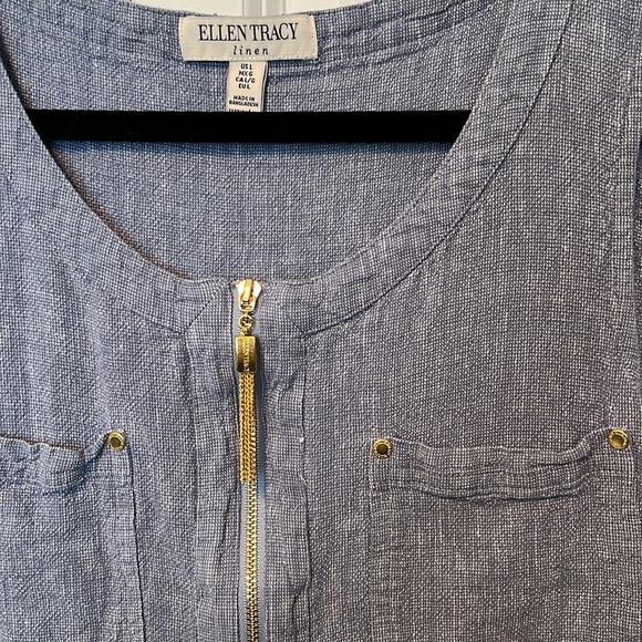 Ellen Tracy Linen dress. - Picture 5 of 7